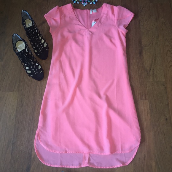 Japna coral shift dress - Picture 3 of 6